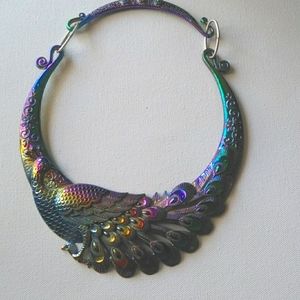 Iridescent Peacock Necklace
